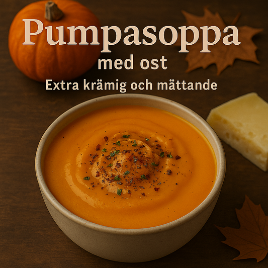 Pumpasoppa med ost