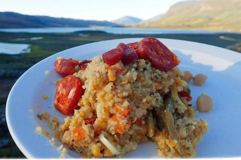 Couscous med grönsaker & chorizo