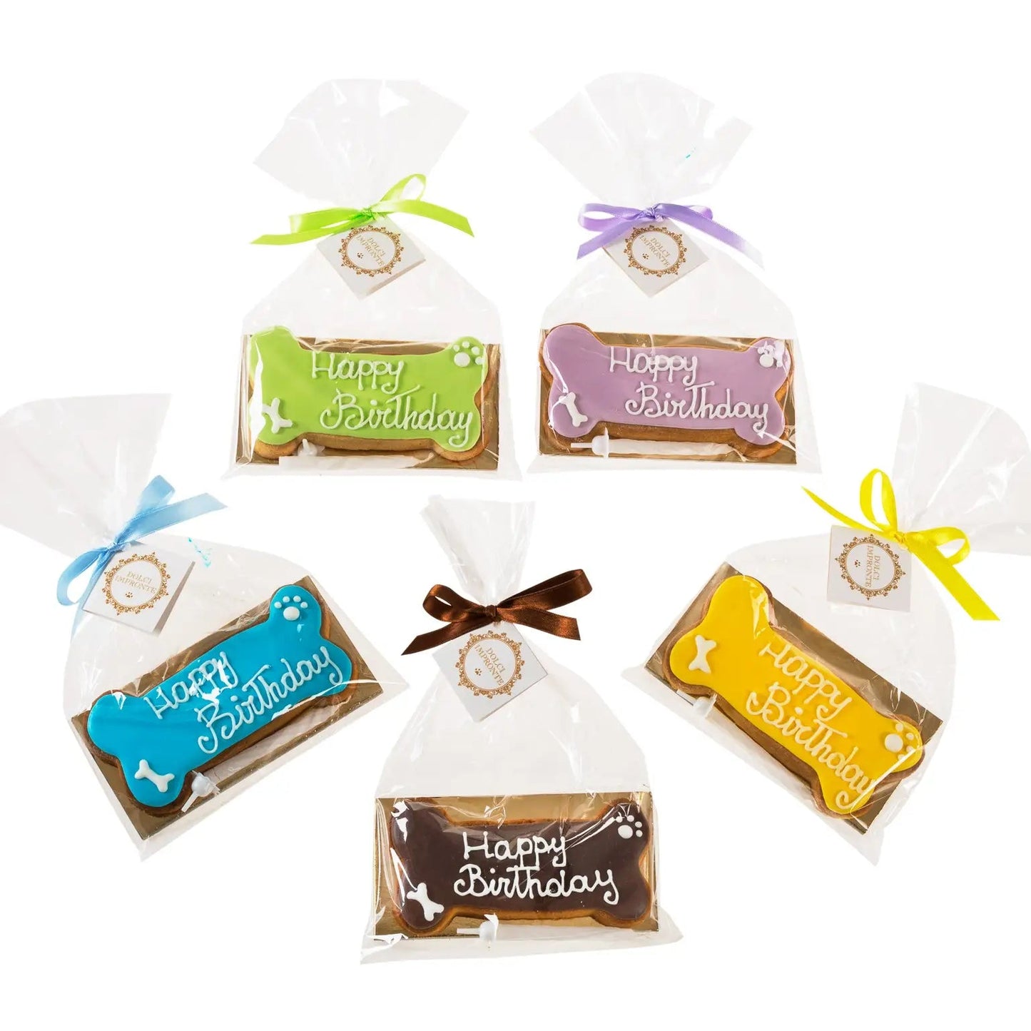 Birthday Bone Hundkex 85g - Handgjort Italienskt Smördegskex