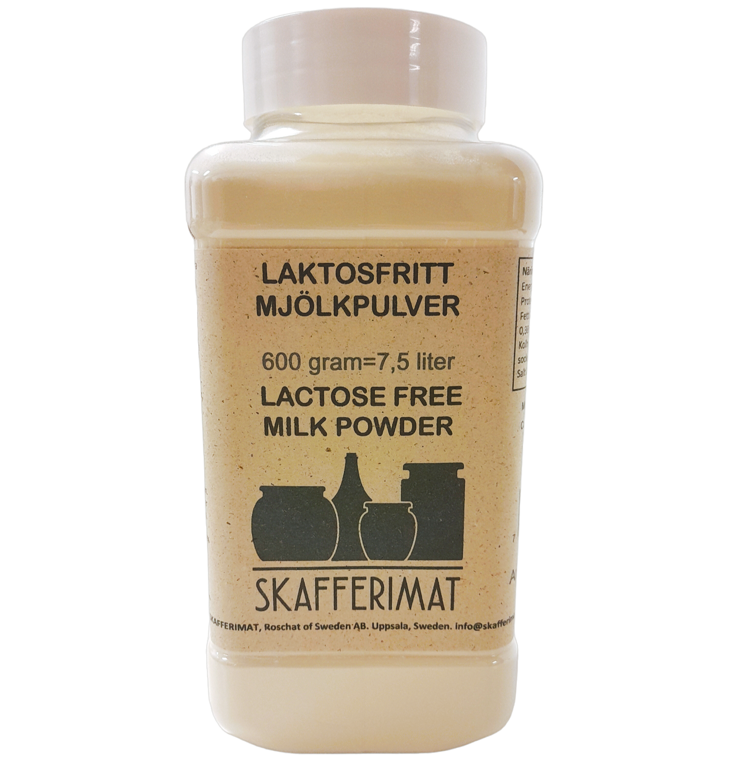 Laktosfritt Mjölkpulver burk
