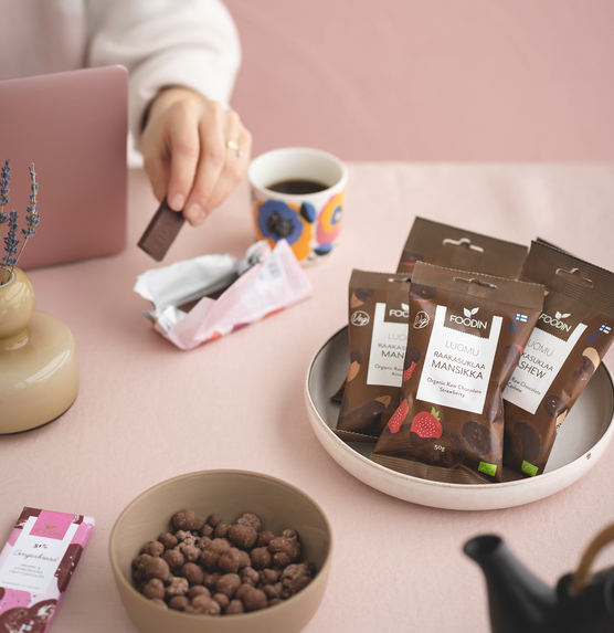 Rå Choklad Jordgubbe, Ekologisk 50g