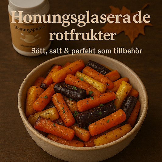 Honungsglaserade rotfrukter