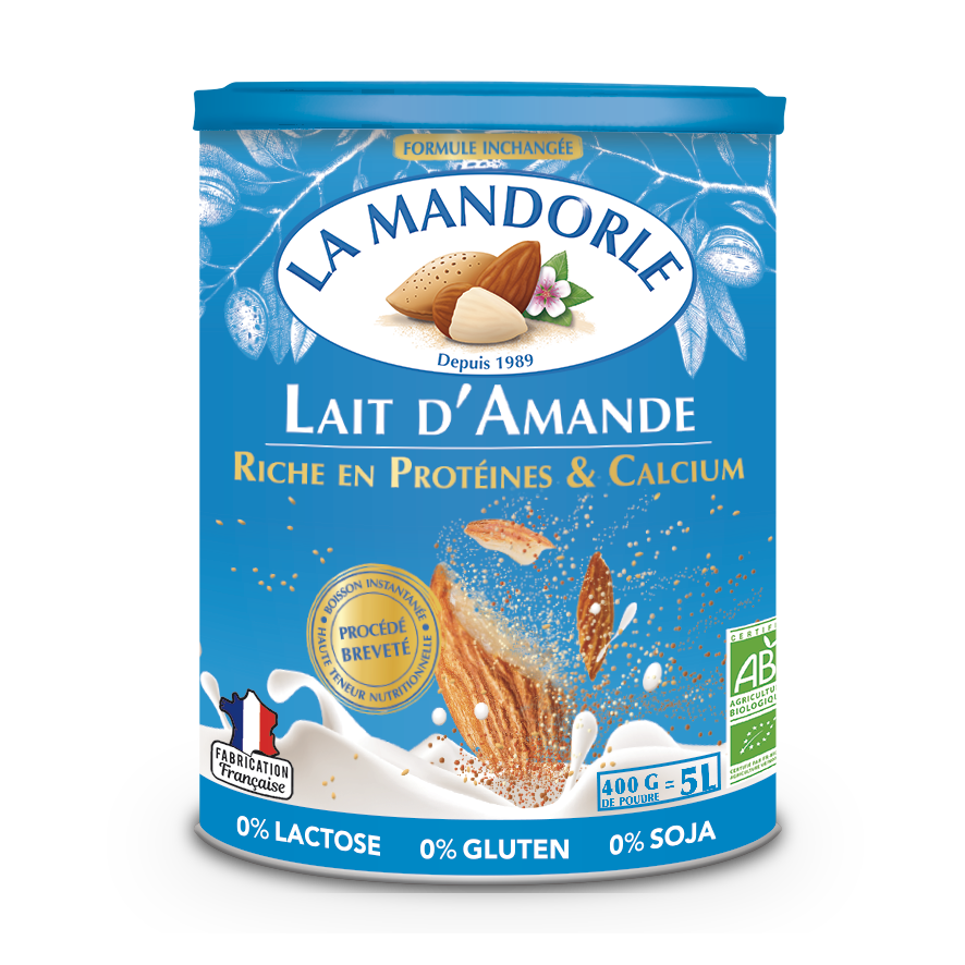 Økologisk mandelmelkpulver (100 % plantebasert)