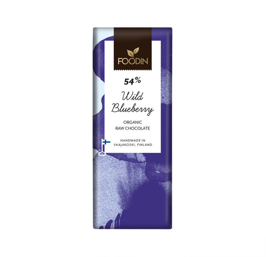 Raw Choklad Vild Blåbär 54% – 40 g