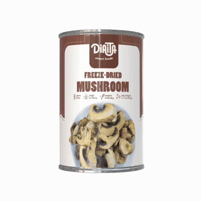 Frysetørkede skivede sopp 50g - Kokte og saltede