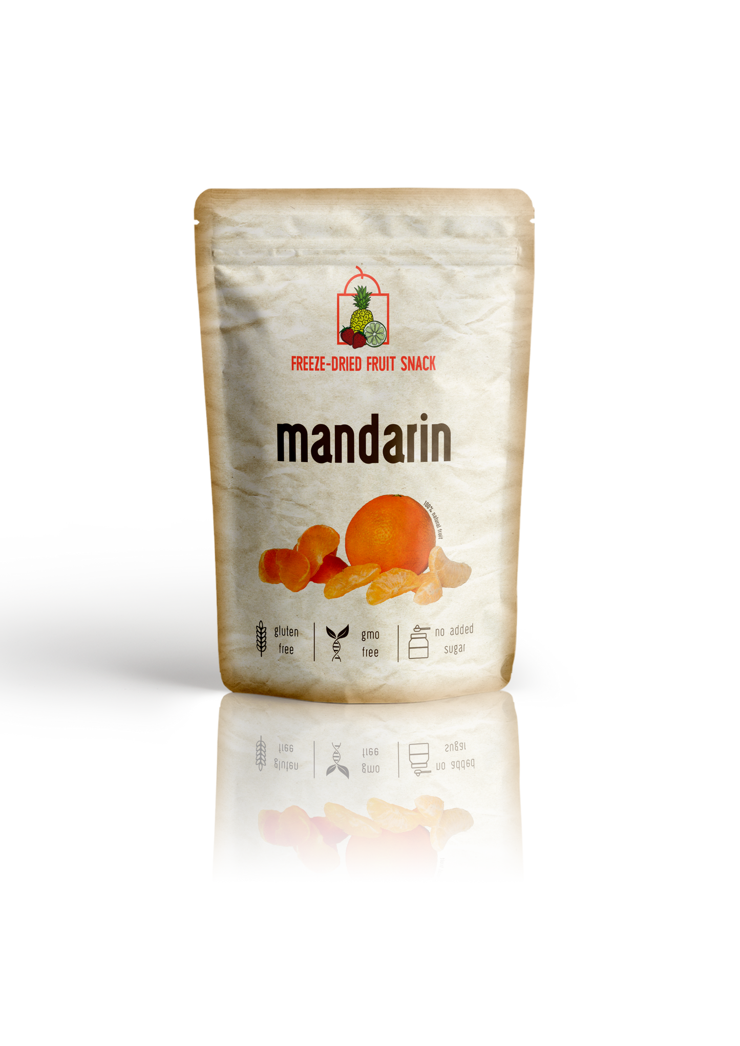 Frystorkad Mandarin | 100% Naturlig – Snackspåse 22g
