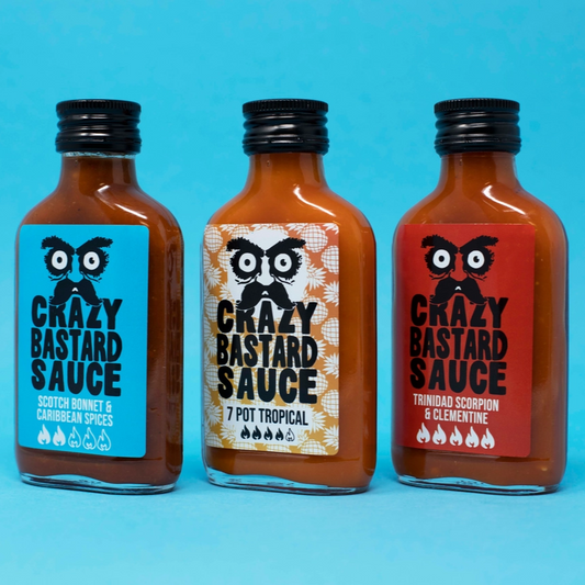 3-Set (Karibisk låda) Hot Sauce Pack