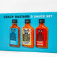 3-Set (Karibisk låda) Hot Sauce Pack