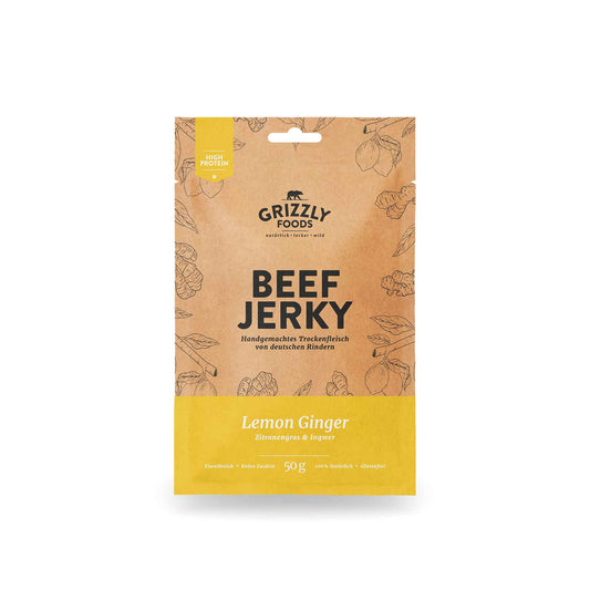 Beef Jerky Citron & Ingefära – 50 g