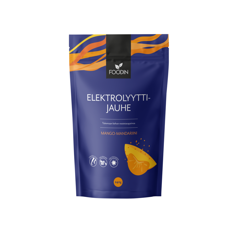 Elektrolyyttijauhe, mango-mandariinimaku, 240 g