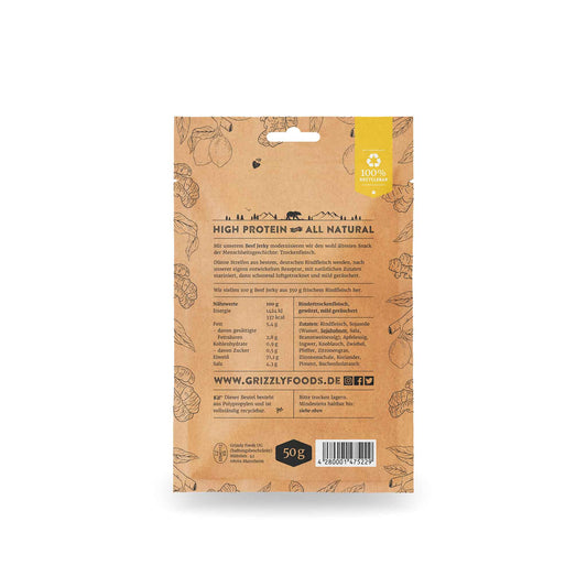 Beef Jerky Citron & Ingefära – 50 g