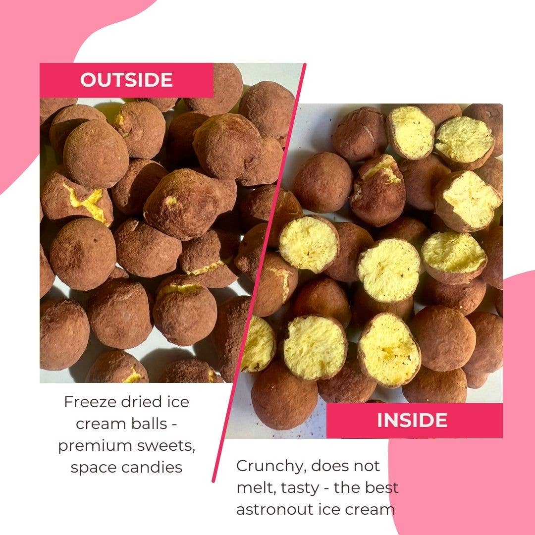 Frystorkade Glasskulor (Banana Sunshine) 45g