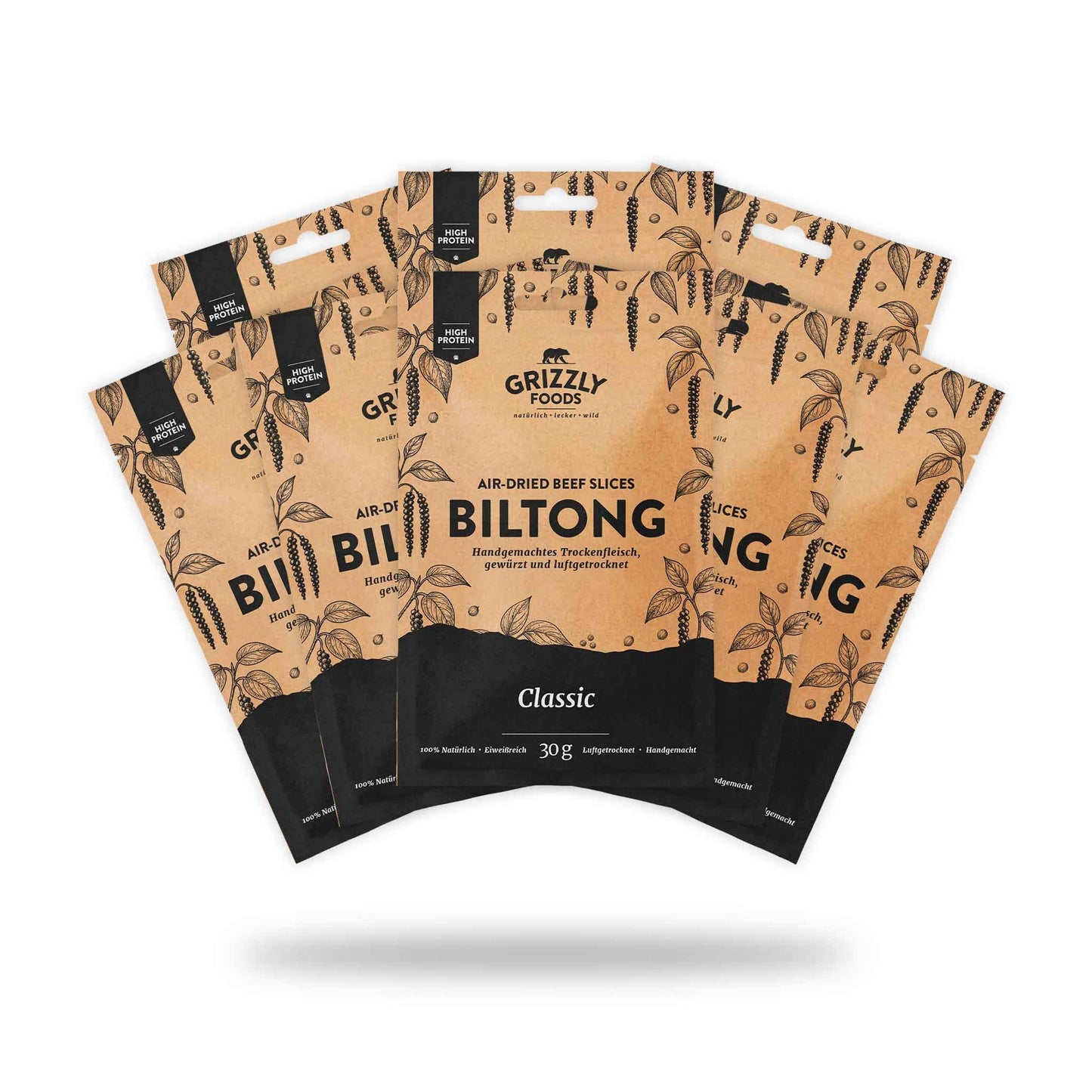 Klassinen Biltong Naudanliha – 30 g