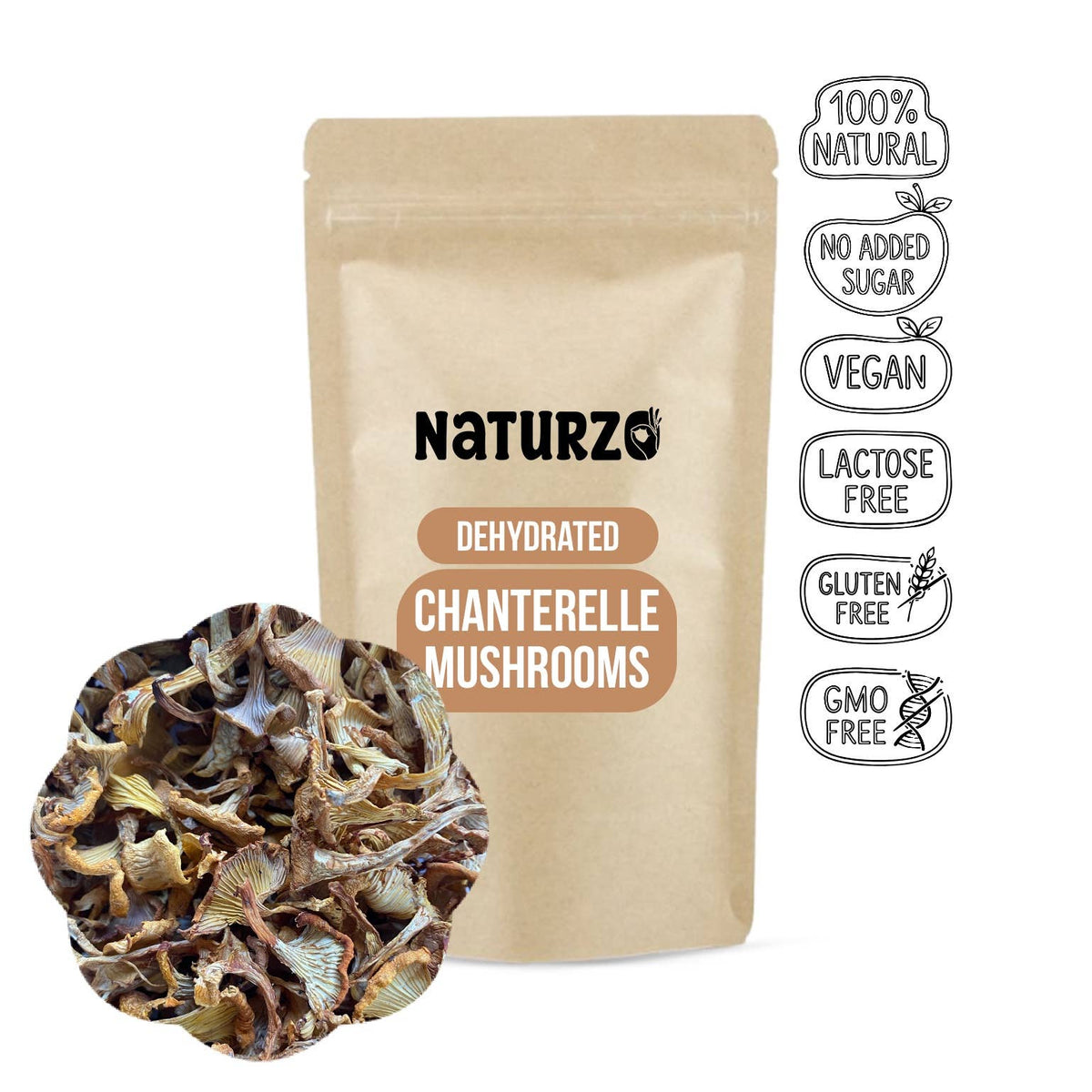 Torkade kantareller – 40 g