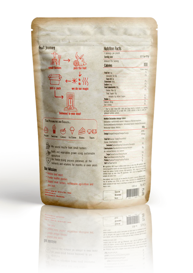 Frystorkad Drakfrukt (25 gram)
