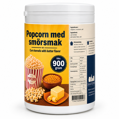 Popcorn Gourmet 900g (Smörsmak)