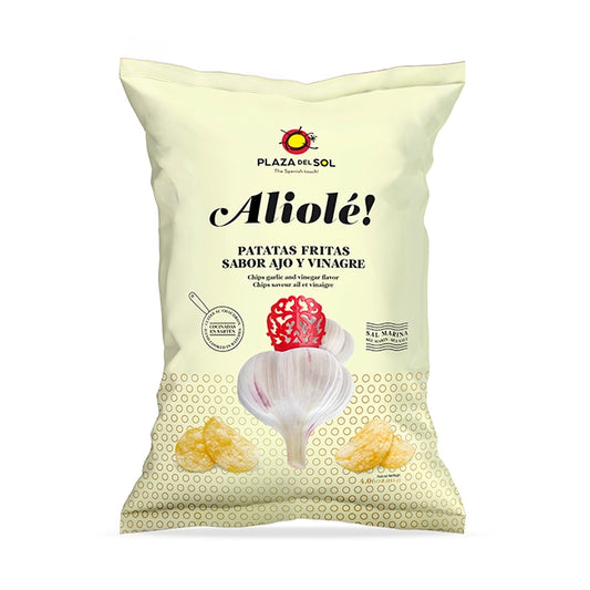 Potatischips Aliolé (Vitlöks- och vinägersmak) 115 gram