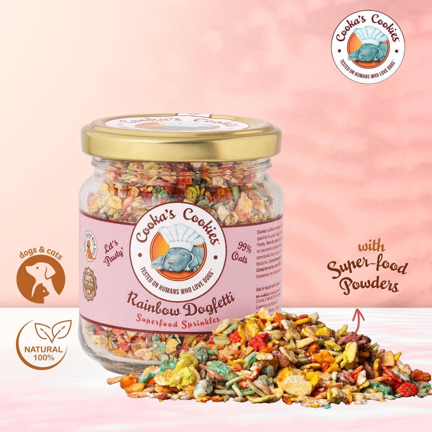 Rainbow Dogfetti - Supermatstrøssel til hundemat og fester