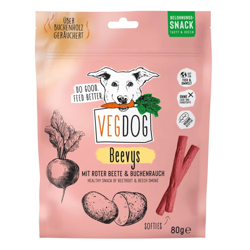 Beevys – Veganskt Hundgodis med Rödbeta 80 g