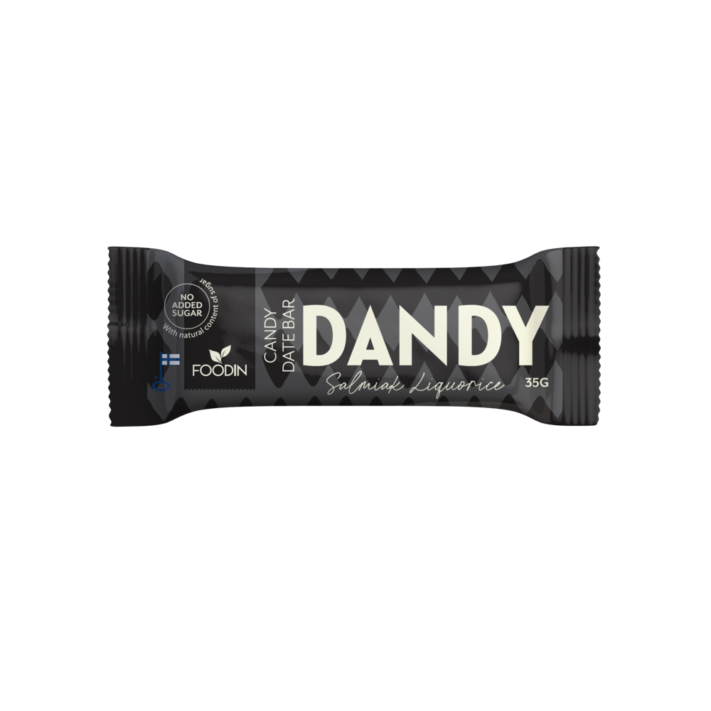Dandy Candy Dadelbitar Salmiak Lakrits – 35 g