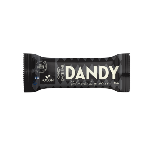 Dandy Candy Dadelbitar Salmiak Lakrits – 35 g