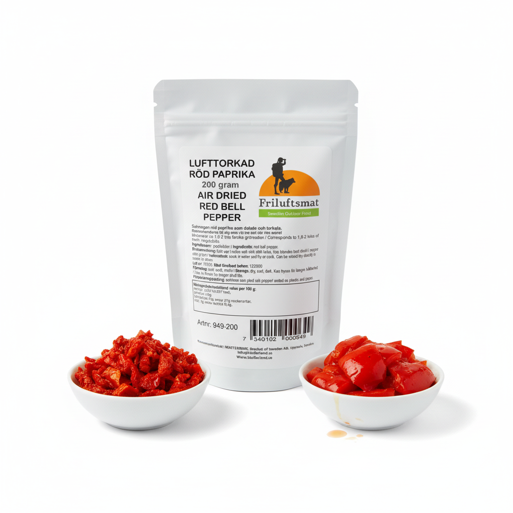 Före och efter - paprika