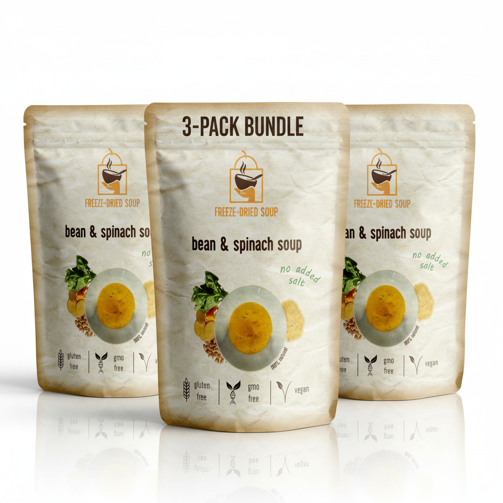 Frystorkad Bön- & Spenatsoppa 3-pack