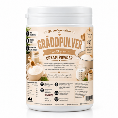 Gräddpulver | Äkta lufttorkad grädde