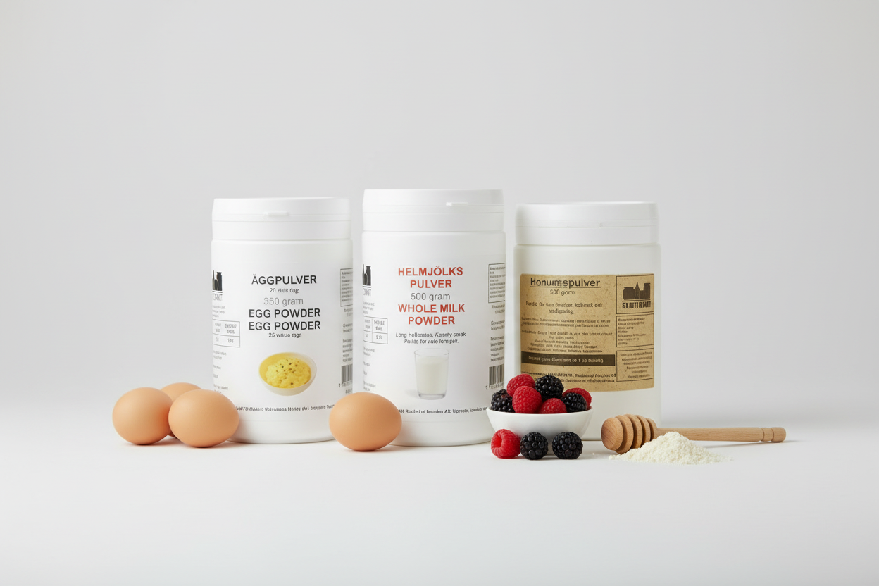 Täydellinen aamiaispaketti - munia, maitoa ja hunajaa