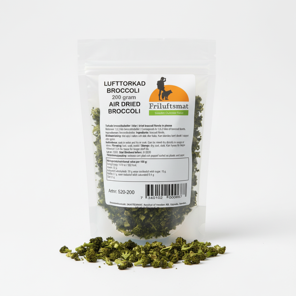 Lufttorkad Broccoli - Lite mindre bitar