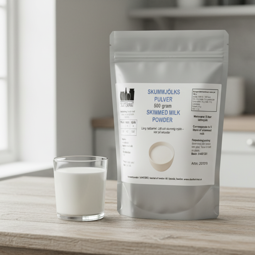 Skummjölkspulver 500g – köksmiljö