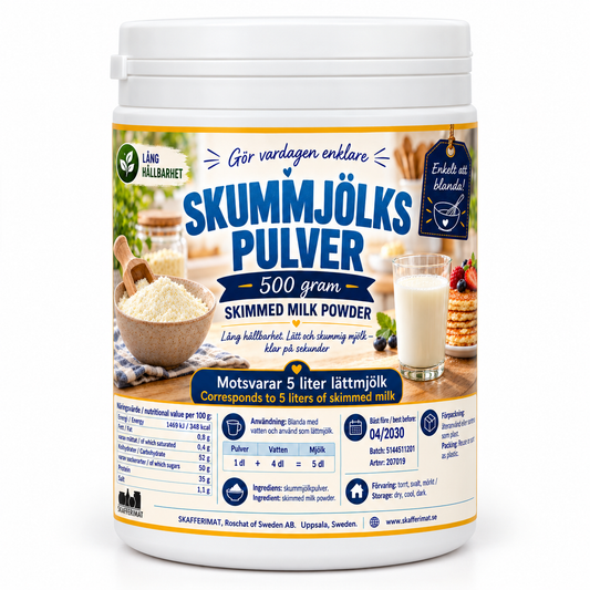 Skummjölkspulver | Lång hållbarhet & högt protein