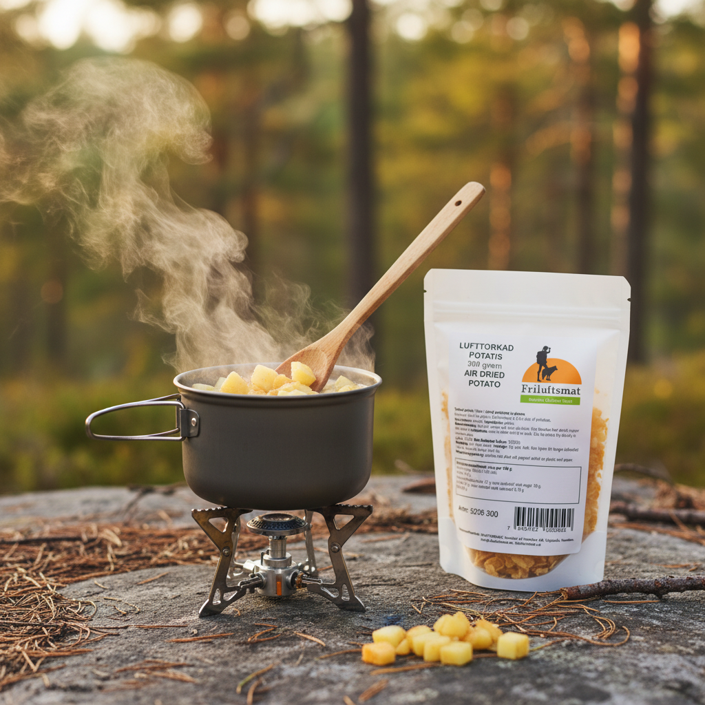 Tillagning av lufttorkad potatis