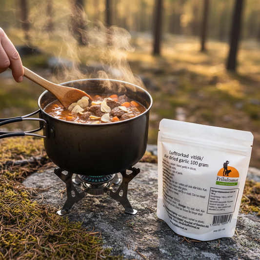 Tillagning av lufttorkad vitlök