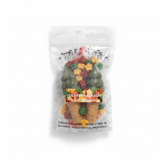 Veganska Glassar med Fruktgodisar – Hundgodis 150 g